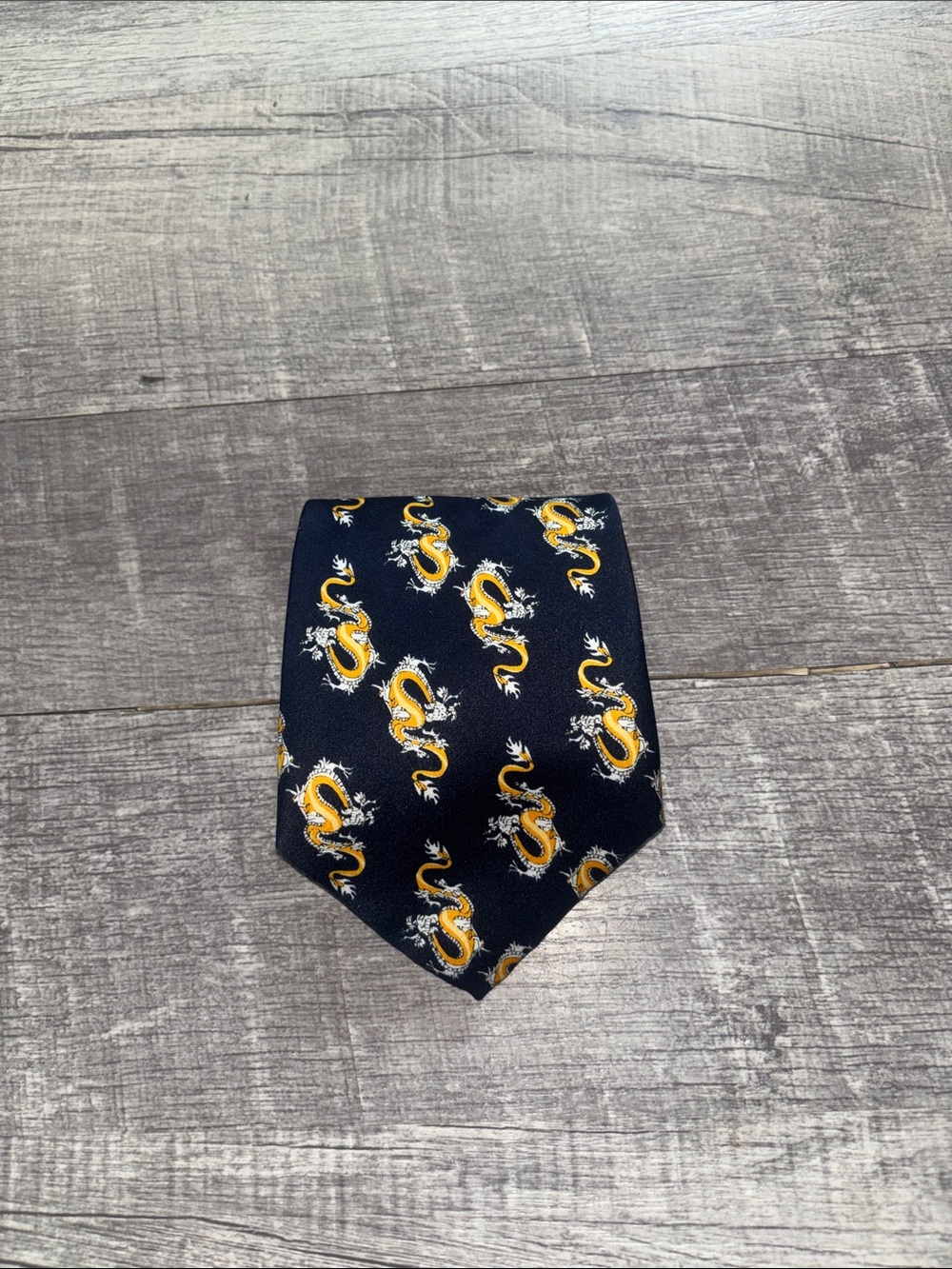 KAILONG Dragon Pattern Silk Tie